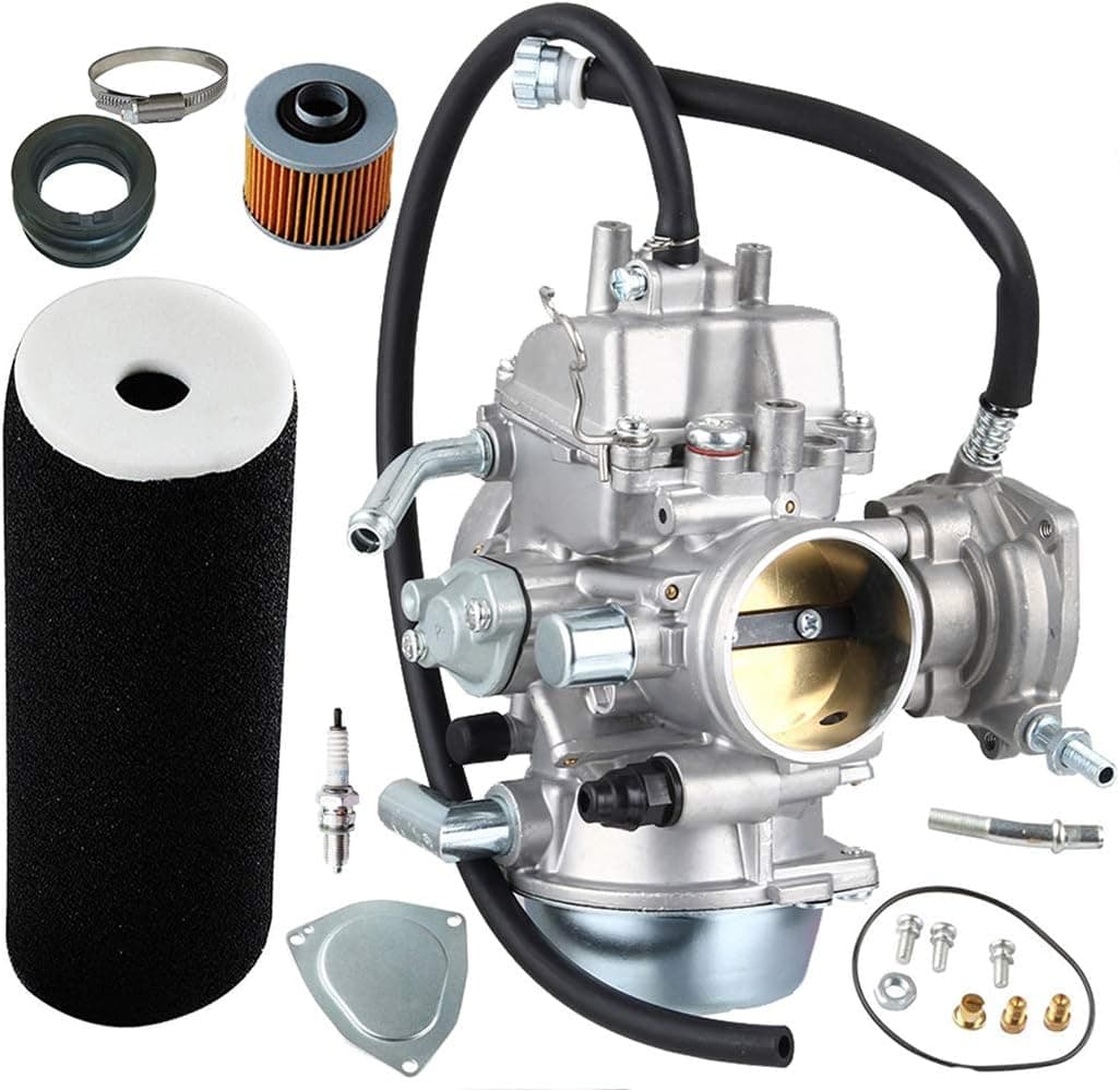 LEIMO KPARTS YFM660 Carburetor Kit for Yamaha Grizzly 660 (2002-2008) with Air Filter and Intake Manifold
