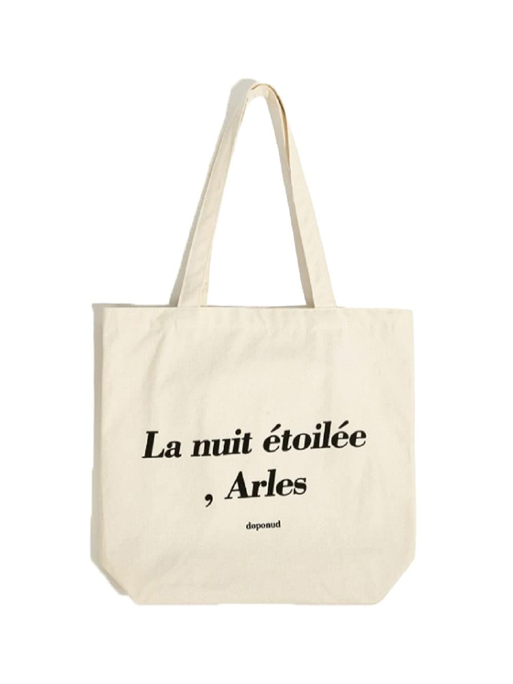 Glowic Women's Letter Detail Tote Bag (White)