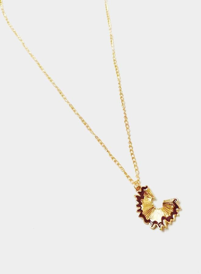 Styli Textured Pendant Necklace