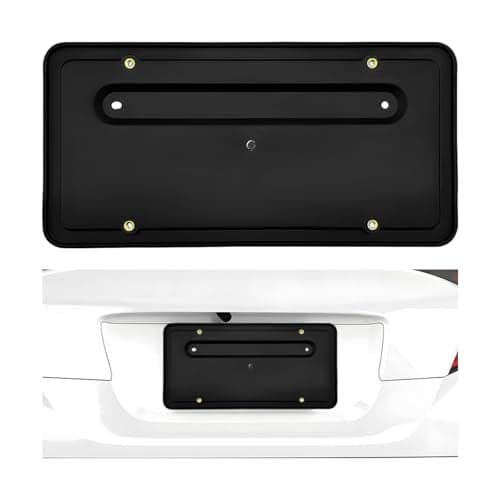 HZEL Car Rear License Plate Bracket OEM109684400B Vehicle Rear Plate Frame Holder Mounting Kit Auto Exterior Protective Accessories Fit for 20172023 Model 3 and 20202024 Model Y