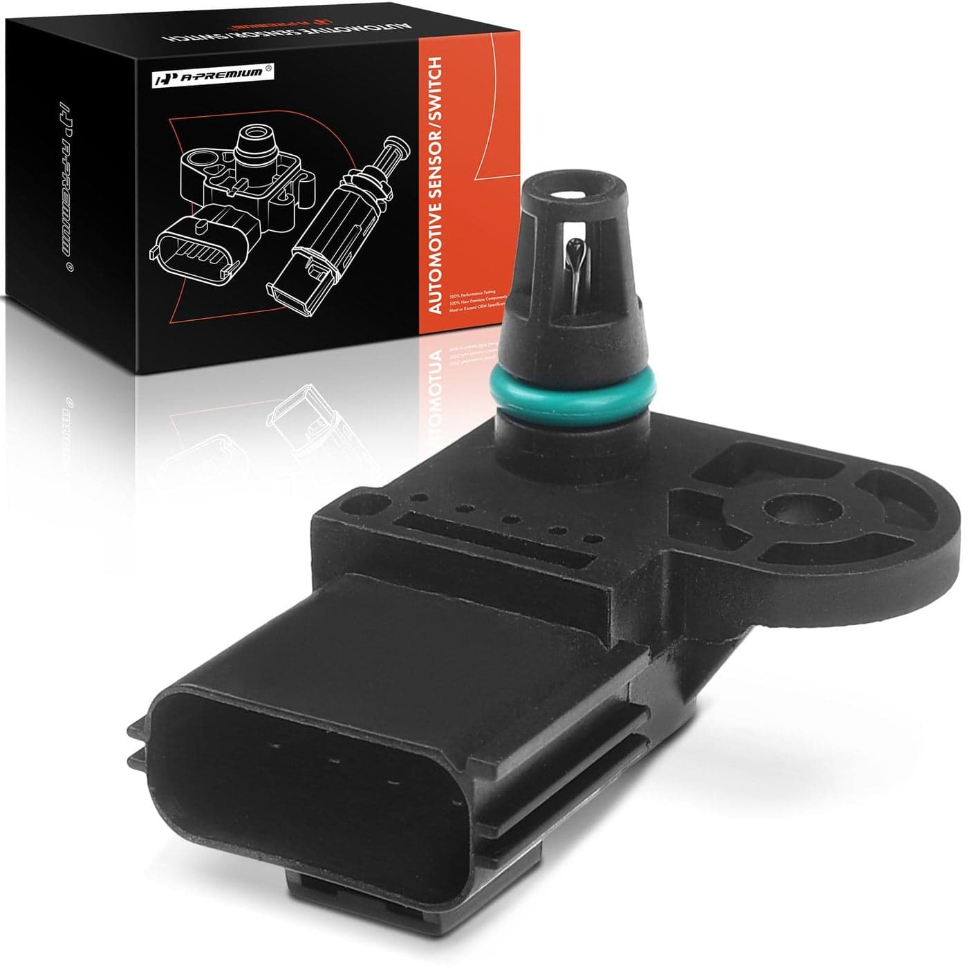 APremium Manifold Absolute Pressure Sensor Compatible with Ford Escape 0517 Focus Fusion Ranger Transit Connect Lincoln MKZ Mazda 3 5 6 B2300 CX7 Tribute Mercury Mariner Milan