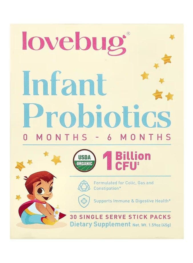 Infant Probiotics, 1 Billion CFU, 30 Single Serve Stick Packs, 0.05 oz (1.5 g) Each