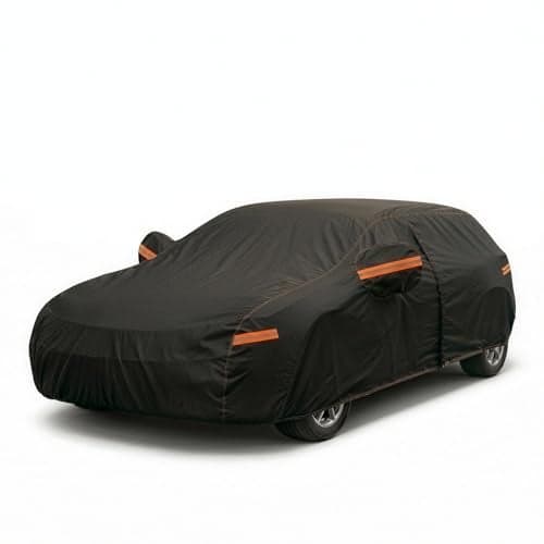 AltoCover 6 Layer Heavy Duty Hatchback Car Cover Waterproof All Weather Protection with Cotton Liner, Universal Fit Nissan Leaf, Honda Civic Hatchback, Mazda 3 Hatchback, Toyota Corolla Hatchback