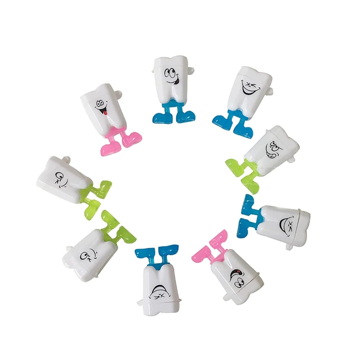 Teeth Storage Box YOUYA DENTAL Lovely Baby Milk Tooth Fairy Box Tooth Organizer Teeth Saver Box with Expression Case Gift for Kids KeepsakeWhite50 Pieces
