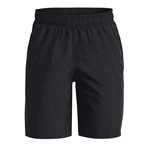 Under Armour Boys' Woven Graphic Shorts, Black (003)/Black, Youth X-Small