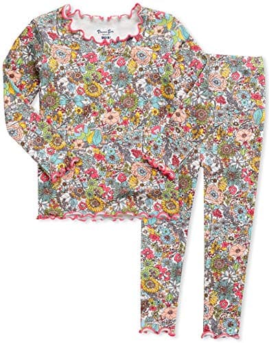 VAENAIT BABY Infant Toddler Kids Modal Pajamas Pjs 2pcs Set Shirring Floral XS