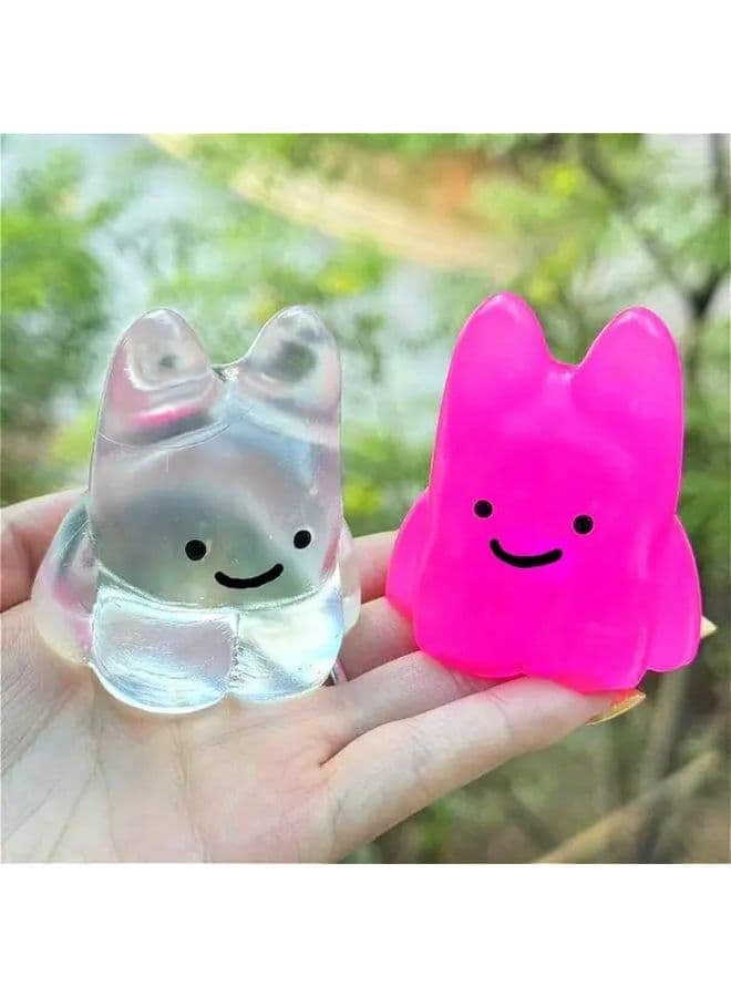 Transparent Smile Squeeze Toy Durable Portable Novelty Gift for Kids Office Party Favors Ages 3 Plus