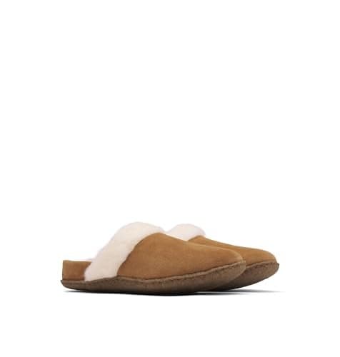 Sorel Women's Nakiska Slide II, Camel Brown/Natural, 8