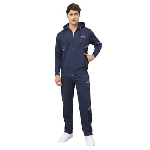 Duke Men Hood Smartfit Full Zip Tracksuit Smartfit design with full zip and hood, ideal for workouts or casual wear, offering comfort, flexibility, and modern style