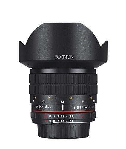 Rokinon 14mm F2.8 IF ED Super Wide Angle Lens for Nikon AE with Automatic Chip