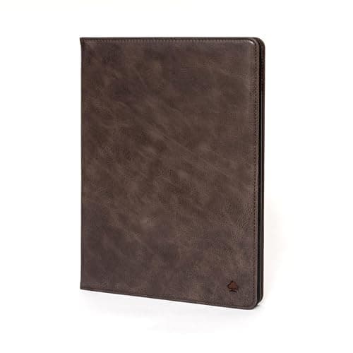 Porter Riley Leather Case Compatible with iPad Air 13 M4 2026 M3 2025 M2 2024 Premium Genuine Leather StandCoverFlip Case Chocolate Brown