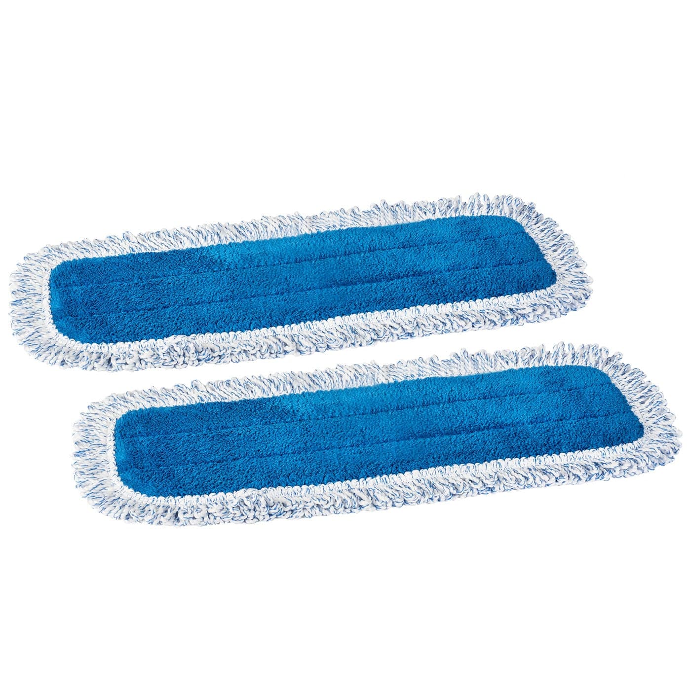 Zflow 18 Microfiber Dust Mop Pads 2Pack Premium Commercial Grade Washable Pads 18 Blue