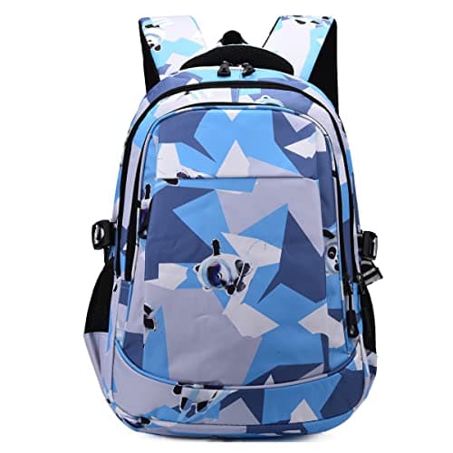 Tinytot 30 Litre, Stylish & Trendy Bag Water Resistant High Storage Heart Star Printed School Backpack College Backpack Travel Backpack Bag for Boys & Girls, 2nd Standard Onwards 18 Inch ; (Blue)