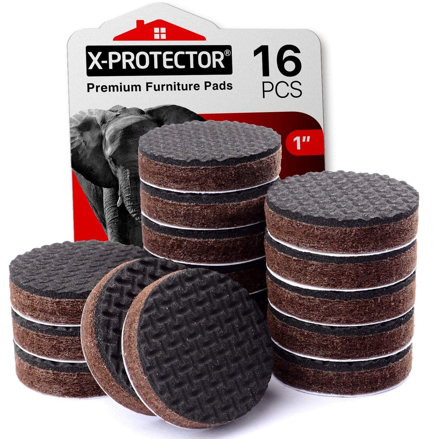 Non Slip Furniture Pads 16 pcs 1 XProtector Premium Furniture Grippers SelfAdhesive Rubber Feet Furniture Feet Ideal Non Skid Furniture Pad Floor Protectors Keep Furniture in Place
