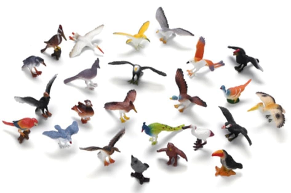 DIMAZO Small Kids Sea & Wild Animal Toys Sets for Fun, Educational, Spark Imagination and Learning (Multi Choice Sets) (Birds) 24pcs