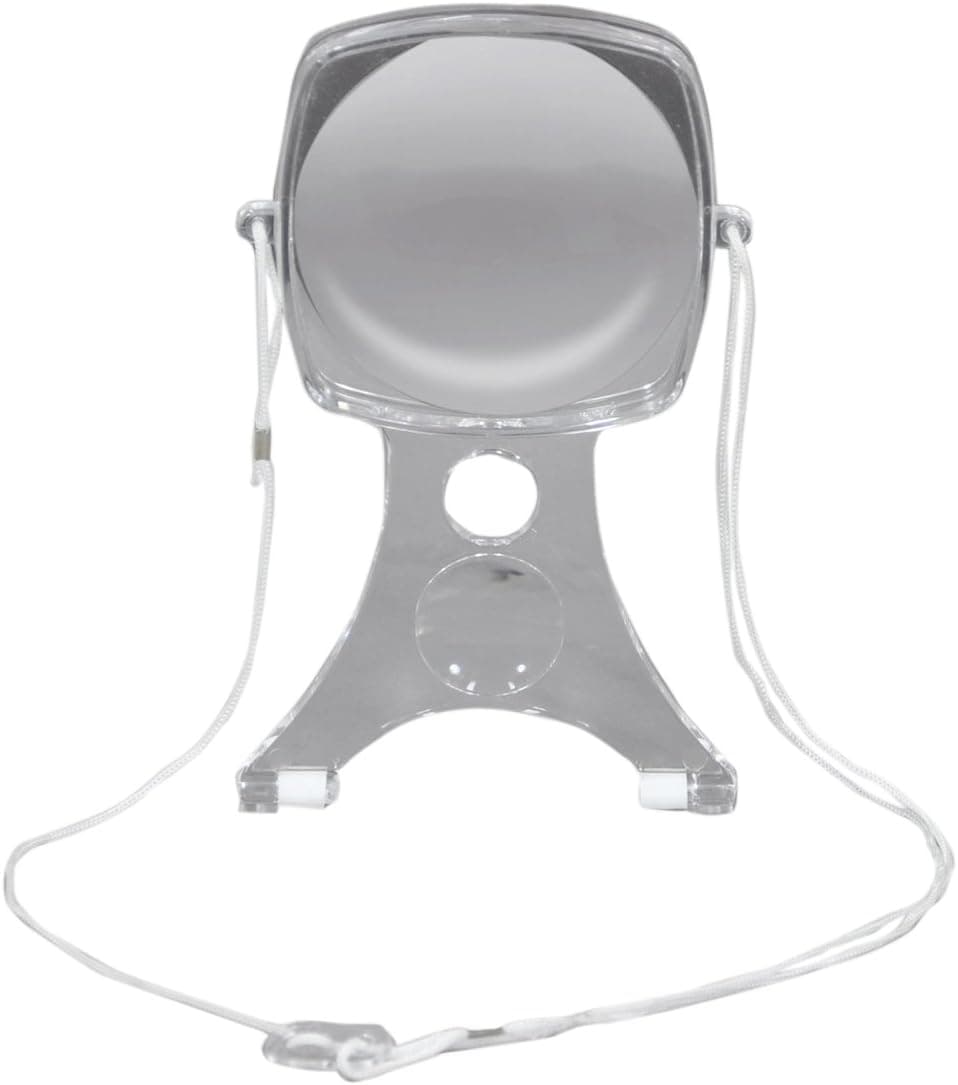 Aidapt Hands Free Large Area Adjustable Neck Worn Twin Magnifier for Reading Books Hobbies Sewing Crafts Map Reading Jewellery with Fine Detail Magnifying Glass Aid