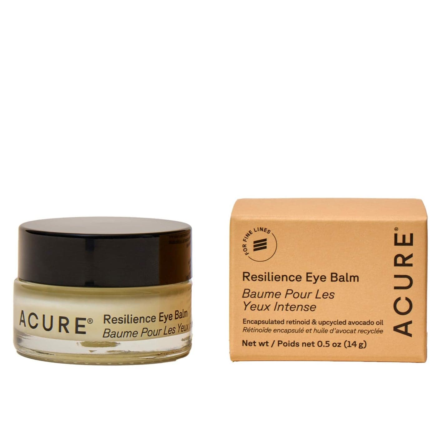 Acure Resilience Eye Balm Visibly Firm Brighten Hydrate With Retinol Eye Balm 05 Oz