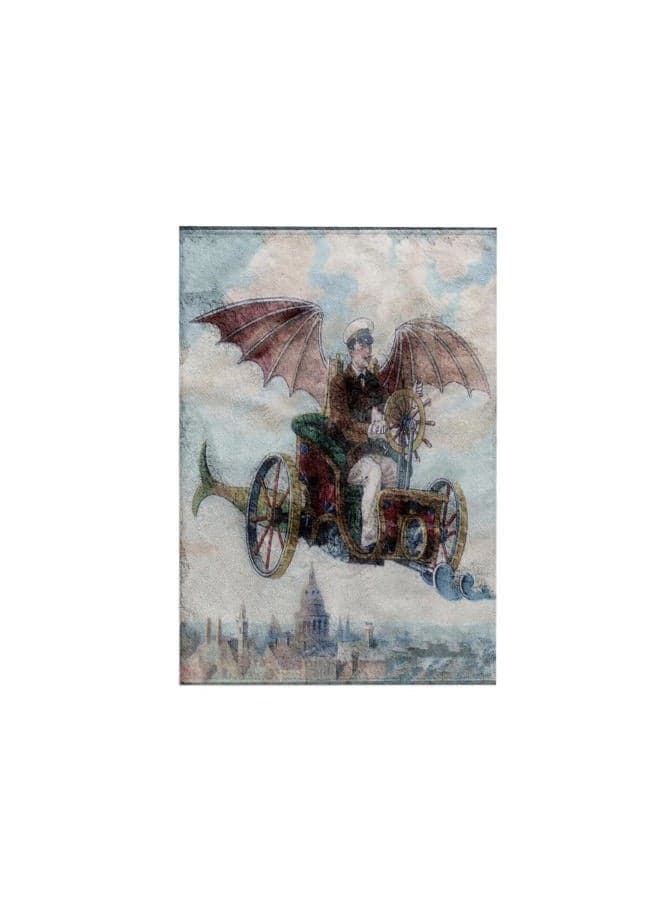 3D Rose Flying Machine Steam Punk TWL_50202_1 Towel, 15" x 22"