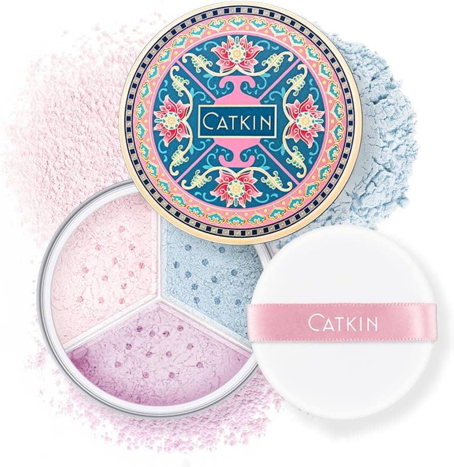 CATKIN Translucent Setting Powder Oilcontrol Poreless Lightweight Loose Face Powder Smooth Flawless Finish Even Skin Tone Long Lasting Baking Powder Makeup for All Skin Types