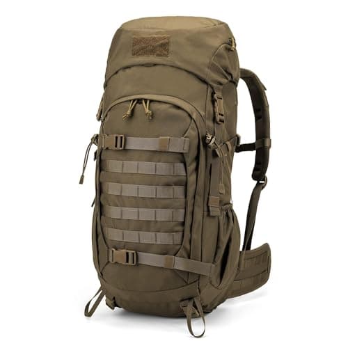 Mardingtop 50L Hiking Survival Backpack,Backpacking Backpack with Rain Cover for Hiking,Backpacking,Rucking,Camping,Survival
