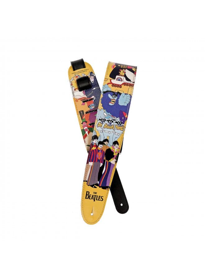 D'Addario Accessories Beatles Guitar Strap - Guitar Accessories - Electric Guitar Strap, Acoustic Guitar Strap, Acoustic Electric Guitar Strap & Bass Guitar Strap - Yellow Submarine