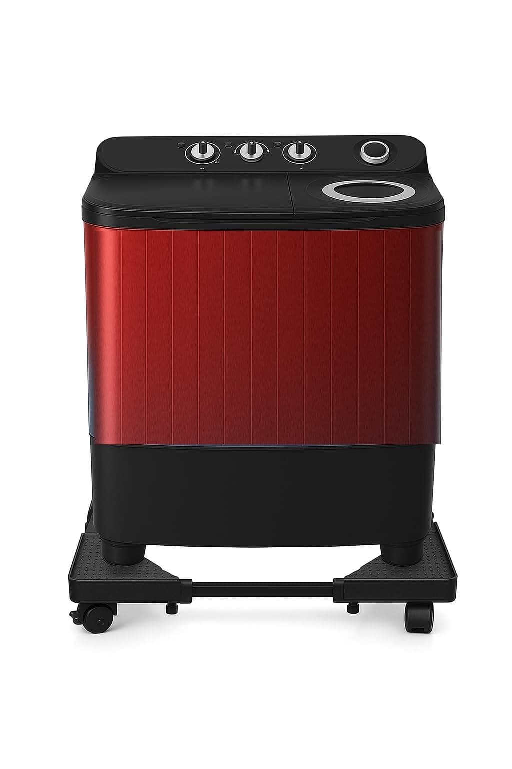 PUREAGLE Semi-Automatic Washing Machine Stand/Trolley Heavy Duty Anti-Rust 210 Kg Load Capacity 360 Degree Movable Adjustable Size (Min:18 X 25 Inches, Max:25 X 35 Inches) (Manual Washing Machine)