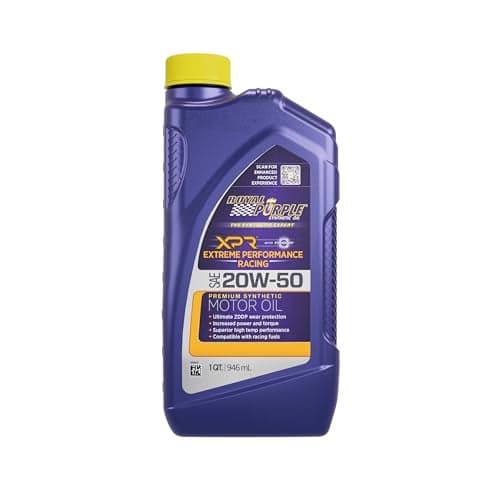 Royal Purple 01051 XPR 20W-50 Ultra-Light Extreme Performance Synthetic Racing Motor Oil -, 1 Quart (32 Ounces) (ROY01051)