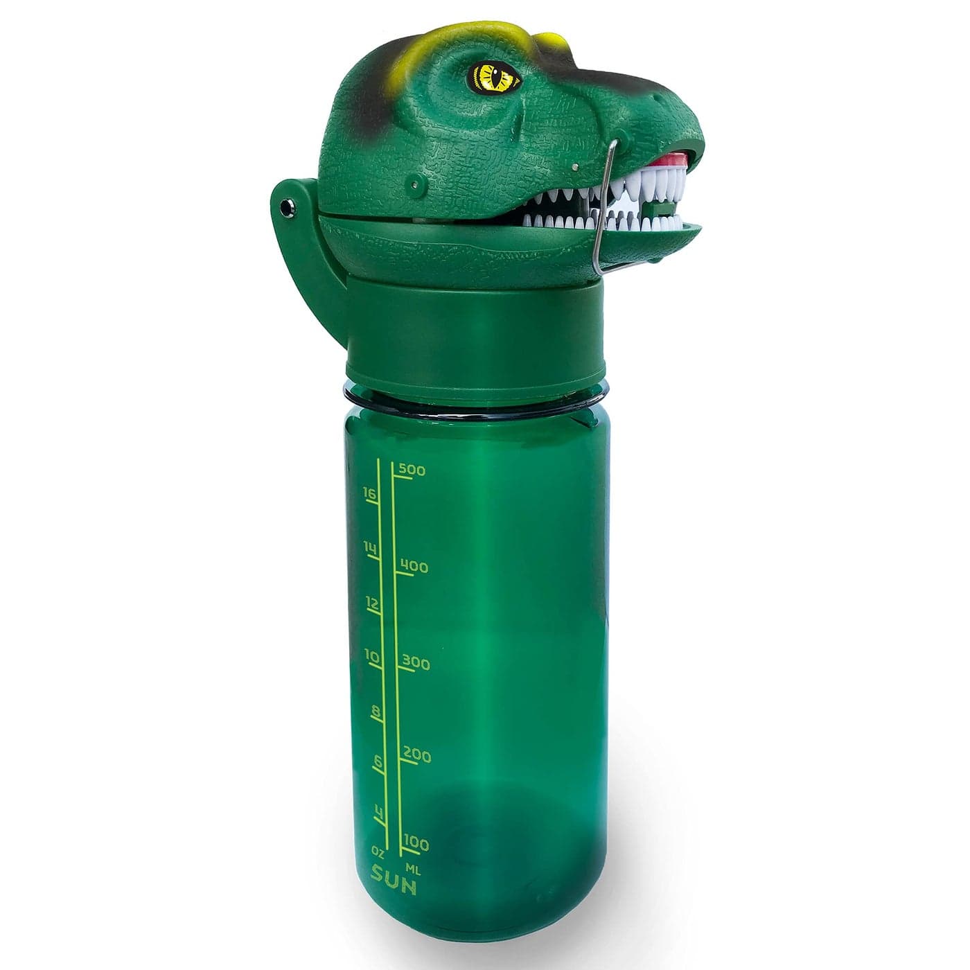 Sun Company RoarBottle TRex Roaring Dinosaur Water Bottle for Kids Cool Realistic TRex Roar Spill and LeakProof BPA Free Tritan WaterBottle for Children