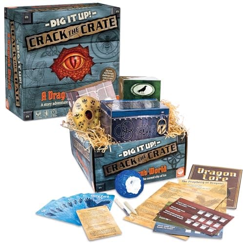 MindWare Dig It Up Crack The Crate Board Game for 1 or More Players Bring The Thrill of Escape Rooms Home for Adults Kids 8 Up