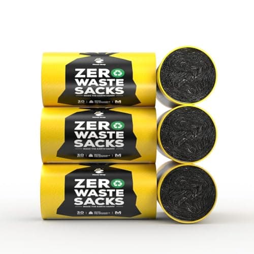 House Wrap Medium Garbage Bags 180 Pieces | 19 x 21 Inches | Black | 7-8 Kg Capacity | Eco-Friendly & Leak Proof | Ideal for Home, Office & Pet Use