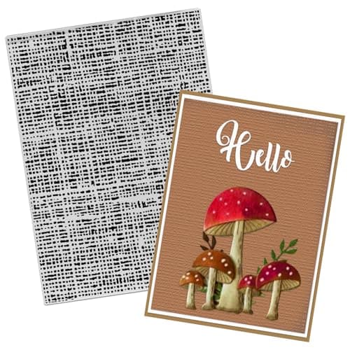 Threetols 3D Textured Impressions Embossing Folder Line Background Embossing Folder for Card Making Vintage Frame DIY Plastic Scrapbooking Photo Album Card Paper DIY Craft Decor Template Mold