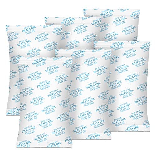 Desiccant Packs – 500 Gram 6 Packs Silica Packets for Moisture Control, Silica Gel Car Dehumidifier by Reusable, Large Moisture Absorbers for Electric Tool, Basement, 3D Filaments and Safes