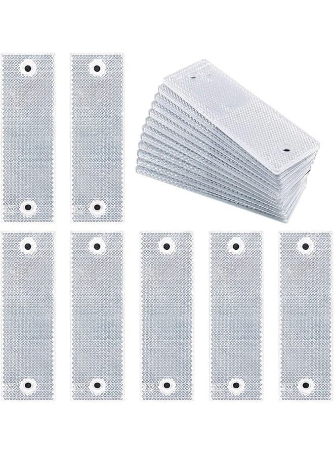 Swpeet Plastic Rectangular Stick-on Car Reflector Sticker