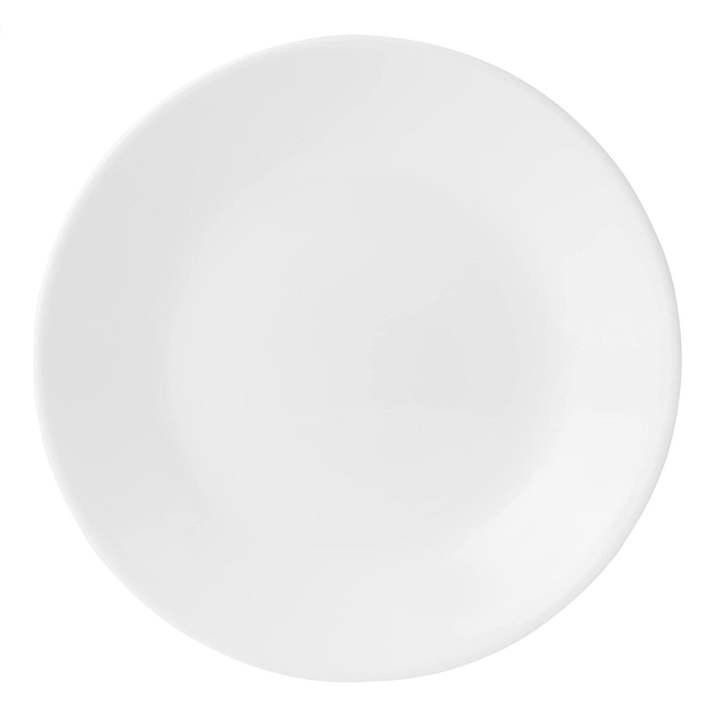 Corelle Vitrelle 675 Salad Appetizer Plate Set Triple Layer Glass and Chip Resistant Lightweight Round Plates 1Piece Winter Frost White