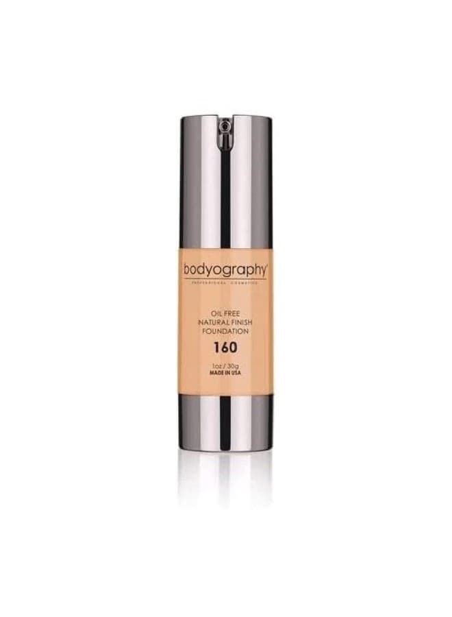 Natural Finish Foundation - 160 Medium Neutral by Bodyography for Women - 1 oz Foundation