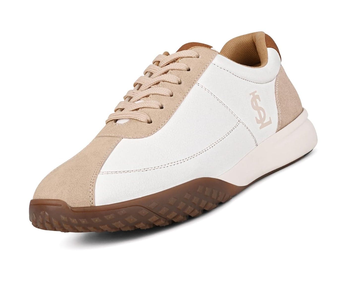 LOUIS STITCH White and Beige Sneaker for Men | Comfortable Sneaker | LSP-SNK-AVI009-WHBG | (UK-8)