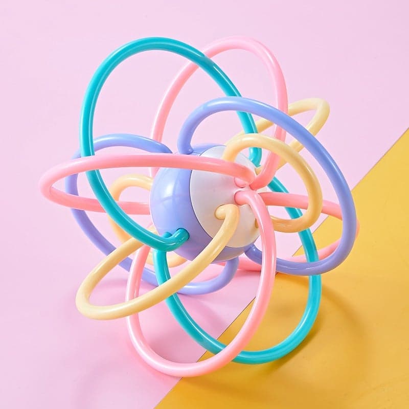 Shijia Ni Manhattan Ball Teether - Soft Chewable & Washable Baby Toy for 3-6-12 Months, Perfect for Teething Relief, Safe Non-Toxic Material, Easy Cleaning, Best Gift for Baby, Mus