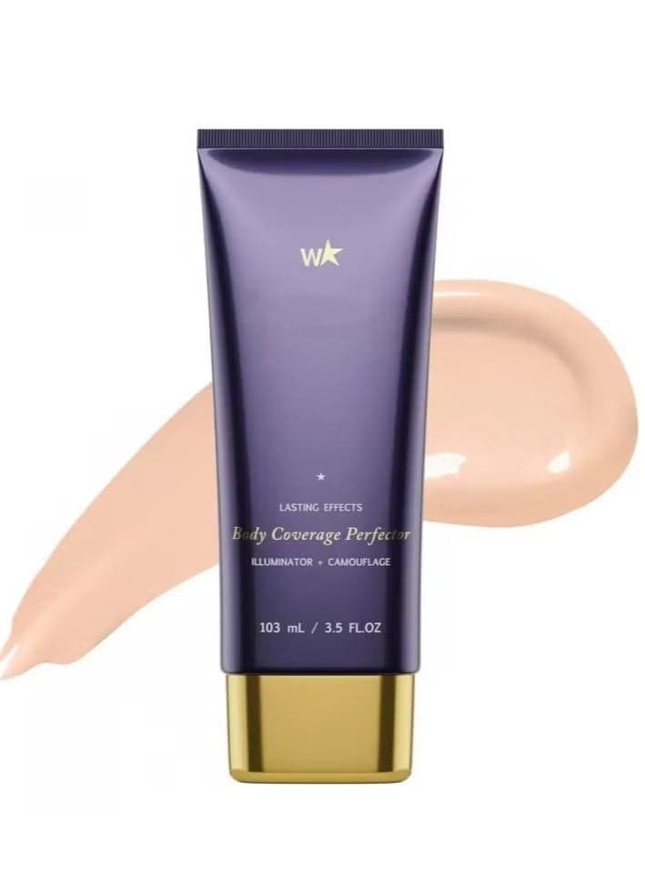 Westmore Beauty Body Coverage Perfector 3.5 Oz (Light Radiance) - Leg Makeup, Body Makeup, Tattoo Cover Up Makeup Waterproof And Sweat Proof