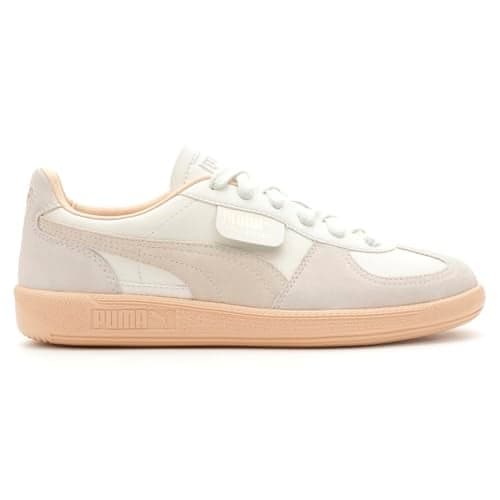 PUMA Women's Palermo Sneakers, Warm White/Alpine Snow/Cashew, 11