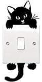 Honbay Cat Removable Wall Stickers Light Switch Decor Decals Art Mural Baby Nursery Room 12 Sets