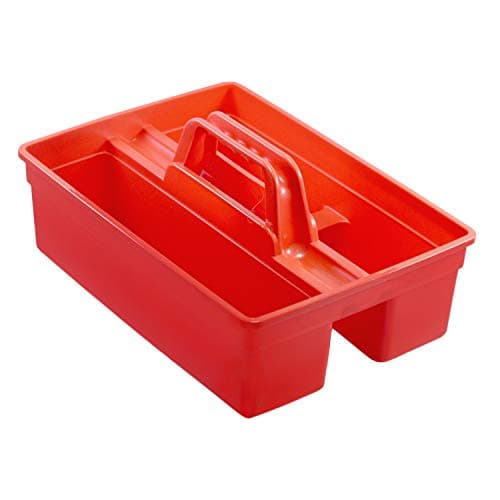Aoomi Handy Caddy Industrial Multipurpose Grade Plastic Medium Size Basket(Red)