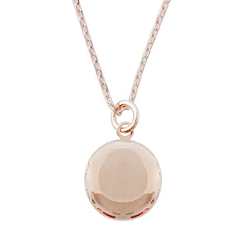 Honeycat Keepsake Mini Locket Necklace in 18k Rose Gold Plate Delicate Jewelry (RG)