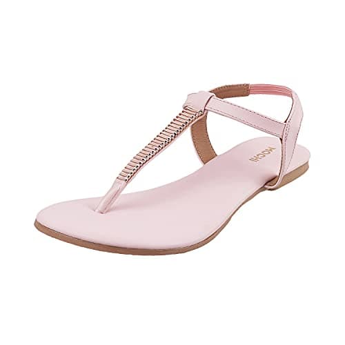 Mochi Womens Synthetic Pink Sandals (Size (4 UK (37 EU))
