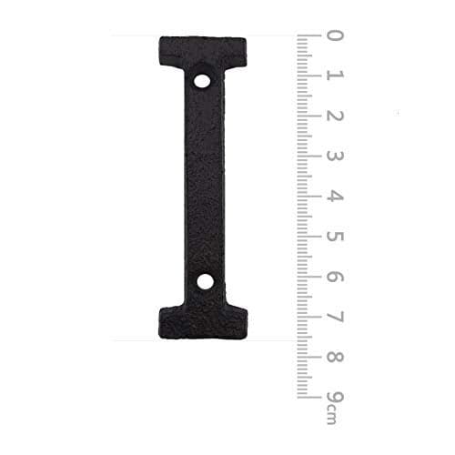 BetLight House Address Letters- 3 Inch High Innovative Wrought Iron Numbers, Vintage Nail on Die Cast Mailbox Letters,Letter I