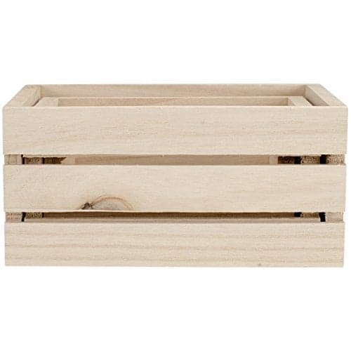 Mini Multicraft Imports WS920 Wood Craft Crate Caddy Set 3 Pack