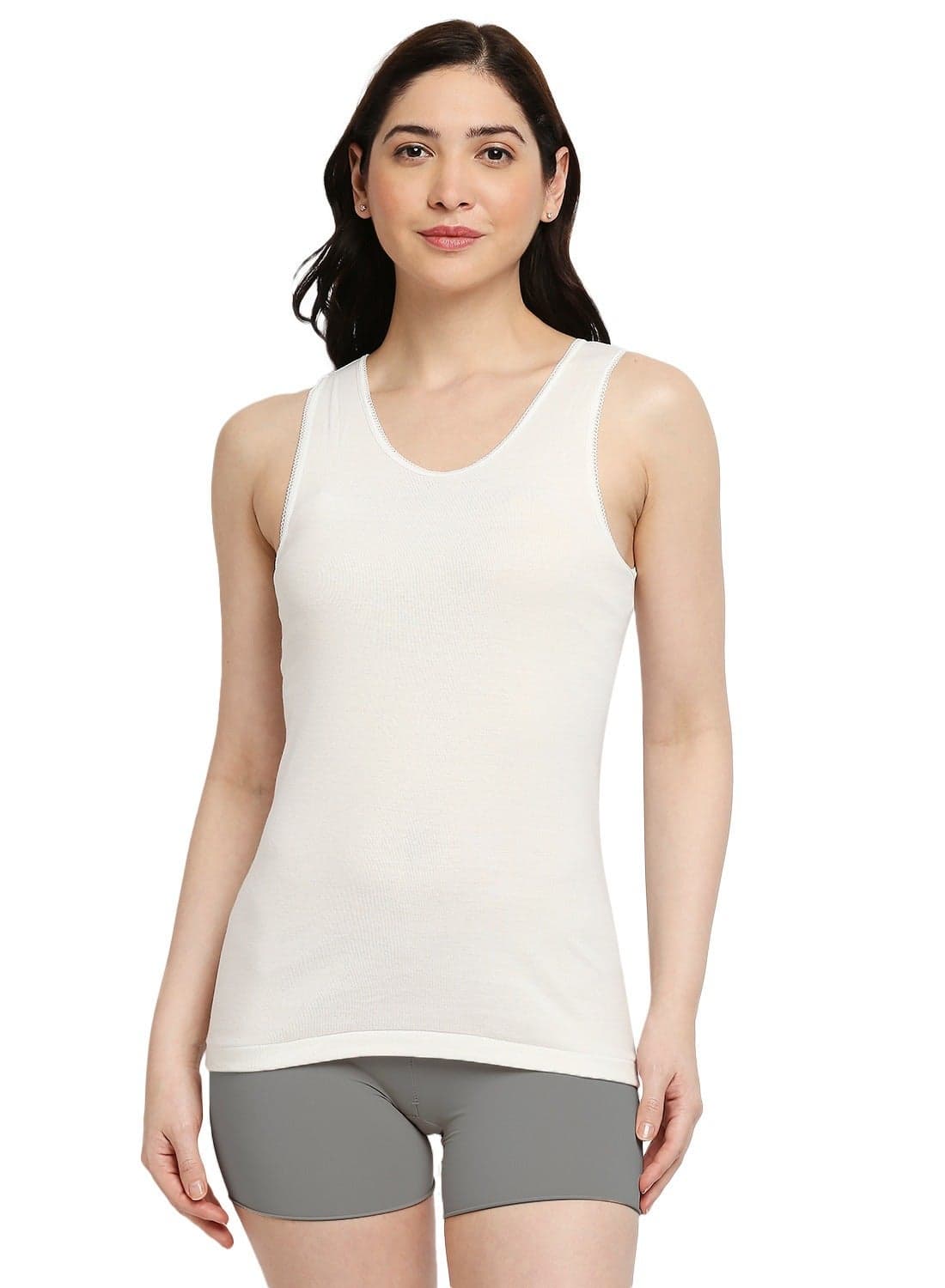 WOMEN'S COTTON VEST - IVORY
