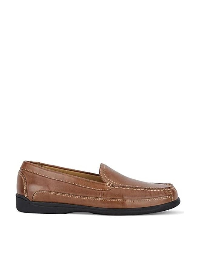 Dockers Mens Catalina Leather Casual Loafer Shoe, Saddle Tan, 10.5 W