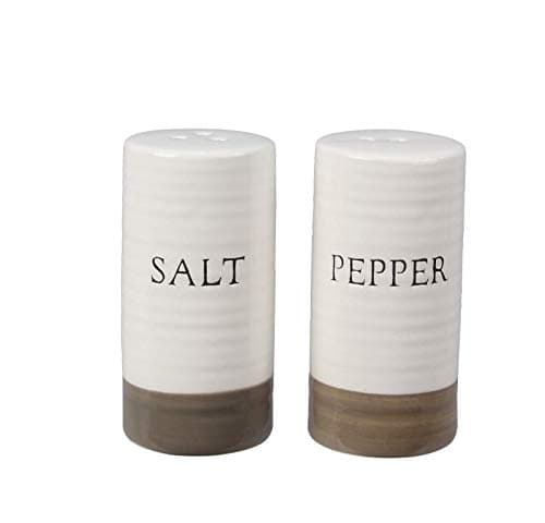 Young's Inc. Ceramic Salt and Pepper Shaker Set - Cute Kitchen Table Accessories and Decor - Farmhouse