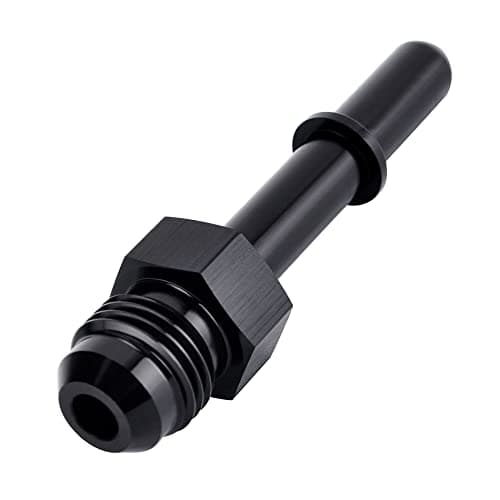 EVIL ENERGY 6AN Male to 5/16" SAE Quick Disconnect Male Push On EFI Fitting Adapter Aluminum