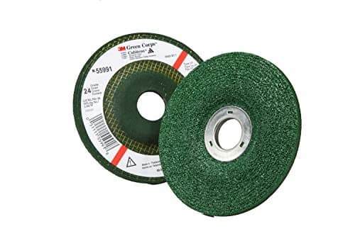 3M Green Corps Depressed Center Grinding Wheel 24 412 in x 14 in x 78 in 10 per Carton